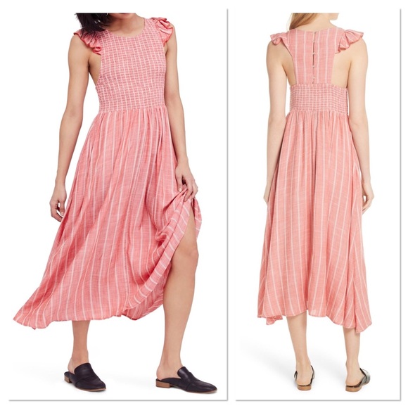 Free People Dresses & Skirts - Free People Butterflies Chambray Midi Dress